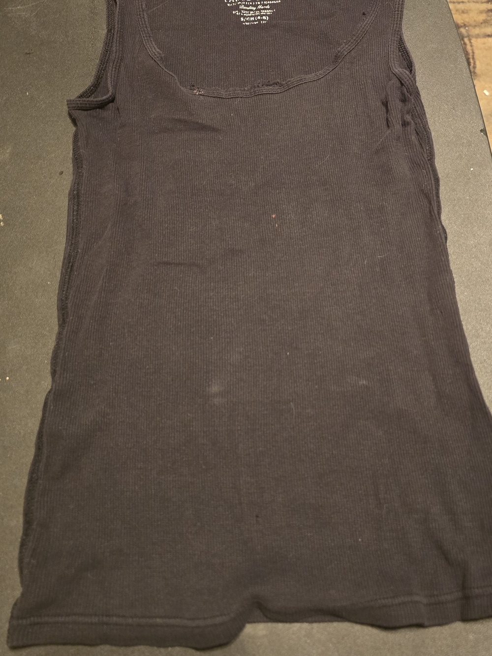 Everyday Black Ribbed Tank - Sleeveless Scoop Neck